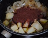 A picture of step 6 of Persian beef stew with sumac.