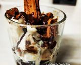 A picture of step 1 of Instant Chocolate, ice- cream trifle.