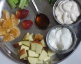 A picture of step 1 of Waldorf salad.