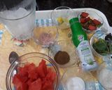 A picture of step 1 of Watermelon Mojito.