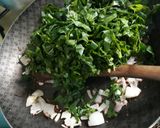 A picture of step 3 of Spinach Nderema Egg combo.