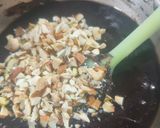 A picture of step 4 of Chocolate Walnut fudge.