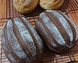 Foto langkah ke 4 dari resep Chocolate Milk Hearth Bread (Mirukuhasu 🍫).