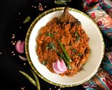 A picture of step 9 of Soya Baingan Bharta.