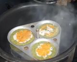 A picture of step 13 of Tiranga Rava Idli.