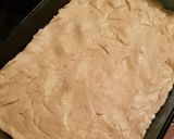 A picture of step 3 of Cherry Rhubarb Cream Cheese Shortbread Dessert Bars.