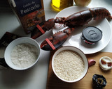 Foto del paso 1 de la receta: Arroz caldoso con bogavante, foie, ñora y azafrán 🦞