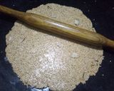 A picture of step 6 of Till chikki.