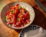Foto del paso 2 de la receta: Quesadillas de jamón ibérico, tinga de pollo y setas con pico de gallo