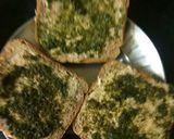 A picture of step 2 of Bombay toasty sandwich.
