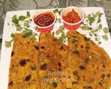 A picture of step 2 of Methi thepla.