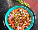 A picture of step 3 of Mixed Sprouts Chaat.