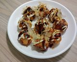 Hình bước làm 4 của món TAKOYAKI - Bánh bạch tuột