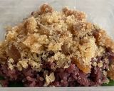 A picture of step 3 of Coconut Flavored Purple Sticky Rice with Sweet Coconut and Dried Longan.