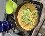 A picture of step 10 of Frieda’s Rhubarb Cake.