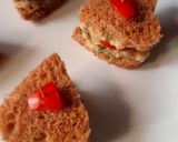 A picture of step 6 of Healthy & Nutritious Brown Bread Sandwich Hearts.