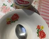 A picture of step 1 of Hearty Custard #myvalentinerecipe.