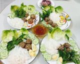 Hình bước làm 15 của món Bún thịt củ từ, khoai lang tím