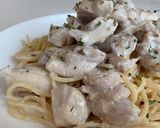 A picture of step 5 of One Pot Creamy Chicken Pasta.