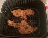 A picture of step 4 of Air frier fried chicken strips.