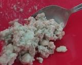 Foto del paso 6 de la receta: 🍰 Bizcocho salado de queso 🧀 azul, Edan, aceitunas 🫒y pimientos