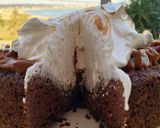 Foto del paso 6 de la receta: Mini torta brownie sin gluten con merengue italiano(18 cm)
