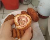 Foto del paso 7 de la receta: Rollito de pollo, con jamón y queso
