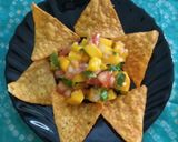 A picture of step 2 of Mango salsa.