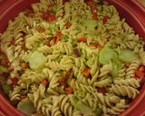 A picture of step 4 of Colourful pasta casserole .