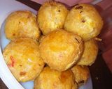 A picture of step 6 of Yam balls 💕.