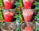 A picture of step 1 of Non Alcoholic Watermelon Coolers Watermelon Slush Watermelon Ice cream Three Varieties One Recipe.