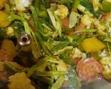 A picture of step 5 of Mixed vegetables.