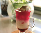 Gambar langkah 3 resipi Sirap Bandung 3 Layer.