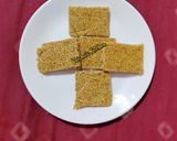 A picture of step 4 of Sesame Chikki.