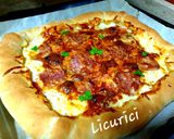Pas rețetă Pizza cu margini umplute cu cașcaval 3 fotografie