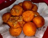 Foto langkah ke 5 dari resep Bola Ubi Kuning Mozarella toping coklat kacang endesss... 🤩.