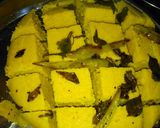 A picture of step 7 of Dhokla.