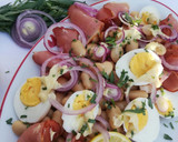 Foto del paso 6 de la receta: Ensalada de faba asturiana y jamón, aderazada con estragón