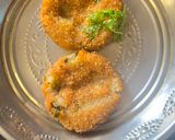 A picture of step 5 of Bread potato Dahi vada.