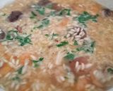 Foto del paso 4 de la receta Arroz con hongos Porcini y langostinos