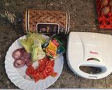 A picture of step 1 of Sandwich #4weekchallenge.