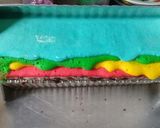 Foto langkah ke 5 dari resep Half rainbowcake.