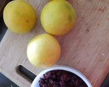 Foto del paso 1 de la receta: Agua de toronja y arándano 🍊