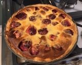 Une image de l'étape 7 de Tarte aux pêches de vigne pâte brisée aux deux laits.