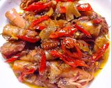 Foto langkah ke 4 dari resep Oseng Cumi Cabai Merah.