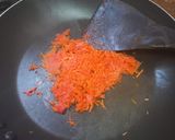 A picture of step 2 of Tri color kheer.