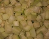 A picture of step 1 of Cucumber salad.