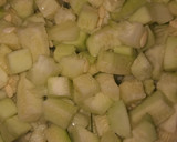 A picture of step 1 of Cucumber salad.
