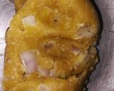 A picture of step 1 of Tortilla with Indian twist.
