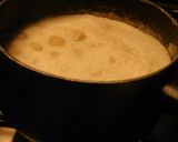 A picture of step 6 of Pall payasam with almond milk, rice dumplings, (Paal kozhukattai in Tamil).